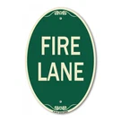 Signmission Designer Series - Fire Lane Supplementary 12" X 18" Metal. Fixed Price $44.99.