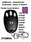 For Chamberlain Garage Door Opener Remote Control Transmitter 370LM 950D 950CD. Fixed Price $12.90.