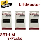 Liftmaster 891LM Button Remote Control Garage Opener SECURITY+2.0-PACK #3. Fixed Price $44.90.