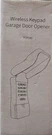 Refoss RGR545 Wireless Keypad Garage Door Opener. Fixed Price $8.69.