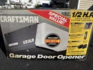 Craftsman 953672 Half Horsepower Garage Door Opener System 1/2 Home Link. Fixed Price $199.98.