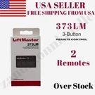 2-PACK Liftmaster 373LM Remote Control 315MHZ Security+ Door Opener. Fixed Price $23.82.