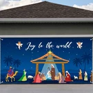 6 X 13 Ft Holy Night Outdoor Nativity Christmas Garage Banner Decoration.... Fixed Price $31.44.