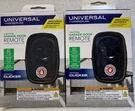 Pack Chamberlain KLIK3U-BK Clicker Universal 2-BUTTON Garage Door Remote 2PK. Fixed Price $44.99.
