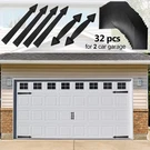 Eapele Magnetic Garage Door Decoration Kit Include Faux Windows Hinges Handl. Fixed Price $60.17.
