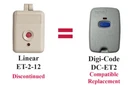 Linear Alert ET-2-12 SNT00055A Compatible Key Chain Panic Alarm Remote Control. Fixed Price $22.99.