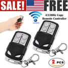 2X Electric Cloning Universal Gate Garage Door Remote Control Fob 433MHZ Key. Fixed Price $11.99.