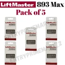 893MAX Button Lift Master Visor Remote Control Garage Door Opener Pack Of 5. Fixed Price $52.00.