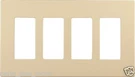 Cooper Wiring Devices PJS264V Decorator Screwless Wallplate, 4-GANG Color Ivory. Fixed Price $9.95.