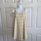 We The Free People Golden Yellow Blue Stripe Tank Top Garden Tunic Trapeze Small. Fixed Price $11.20.
