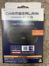 Chamberlain 1-BUTTON Garage Door Remote Control. Fixed Price $18.97.
