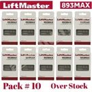 893MAX Button Liftmaster Visor Remote Control Garage Door Opener Pack # 10. Fixed Price $89.99.