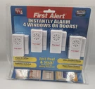 First Alert System Instantly 4 Windows Doors Home Office Battery. Fixed Price $10.40.