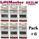Liftmaster 893LM Button Garage Door Opener Remote Control Usa Stock Pack # 6. Fixed Price $66.00.