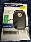 Chamberlain KLIK3U-BK Clicker Universal 2-BUTTON Garage Door Opener #5276. Fixed Price $12.00.