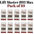893MAX Button Lift Master Visor Remote Control Garage Door Opener Pack Of 10. Fixed Price $104.00.