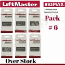 Liftmaster 893MAX Button Visor Remote Control Garage Door Opener (pack Of 6). Fixed Price $59.99.