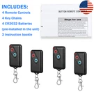4-PACK Remotes For Guardian BHT4 2211-L(TX) GDOR2B Gds 21230-L. Fixed Price $29.99.