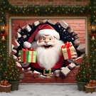 Ttchang Christmas Garage Door Cover, Large 8*7FT, Santa Claus. Fixed Price $42.99.