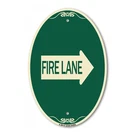 Signmission Designer Series - Fire Lane Right Arrow 12" X 18" Aluminum. Fixed Price $44.99.