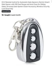 2 Smart Remote Control For Automatic Gate Openers - 100FT Range With Close. Fixed Price $30.00.