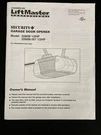 Chamberlain Liftmaster 3280M, 3280M-267 1/2HP Garage Door Opener Owner's Manual. Fixed Price $14.99.