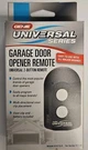 Genie Universal Garage Door Opener Remote, 2 Button, Model Acsctg-r, Box. Fixed Price $16.99.