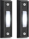 2 Pieces Lighted Doorbell Button, Wall Mounted Garage Opener Switch With Le. Fixed Price $14.87.