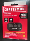 Craftsman Button Visor Garage Door Opener Remote Model: CMX363 #6498/OB. Fixed Price $28.00.