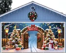 Hunnmingre Christmas Door Banner Decoration 7 X 16 Ft Magnetic Garage Cover. Fixed Price $65.16.