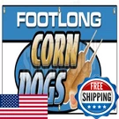 Signmission 72 Footlong Dogs Banner Deep Fried Batter Stick Corny. Fixed Price $48.83.