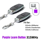 2PCS For Liftmaster Craftsman 371LM 373LM Garage Door Remote Purple Learn Button. Fixed Price $21.98.