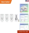 Long Range Wireless Remote Outlet - 1200W Control For Lights, Christmas & More. Fixed Price $30.37.