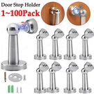 Stainless Steel Magnetic Door Home Holder Stopper Wall Floor Mount Lot. Fixed Price $117.46.