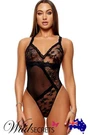 New Forplay Patch Of Petals Mesh & Lace Teddy, Teddy/bodysuit, Wild Secrets. Fixed Price $35.89.