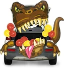 Joyin Halloween Dinosaur Trunk Treat Car Decoration Kit, T-rex, Green, Nwt. Fixed Price $14.99.