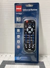 Rca RCR503BE Universal Mini 3-DEVICE Palm-size (tv,dvd,vcr) (sat/cbl/dtc) Remote. Fixed Price $6.00.