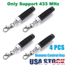 4PCS Universal Garage Door Remote 433MHZ Electric Cloning Control Key Fob Opener. Fixed Price $11.55.