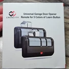 Creacity Universal 3-BUTTON Garage Door Remote For 5 Colors Of Learn Button.. Fixed Price $13.09.