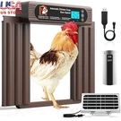 Solar Powered Chicken Coop Door Auto Opener 4 Modes Remote Control Safe Design. Fixed Price $136.72.