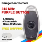 315MHZ For Liftmaster Craftsman 371LM 373LM Garage Door Remotes Key Fob Button. Fixed Price $15.98.