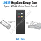 Linear Megacode Garage Door Openers MDT-4A Btns Remote Control 5-CHANNEL Visor. Fixed Price $39.90.
