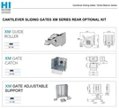 Beninca Himotions Cantilever Sliding Gates Support Roller Xm Rear Optional Kit. Fixed Price $149.00.