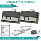 2 For Liftmaster 81LM 83LM Garage Gate Door Opener Visor Remote Green Learn. Fixed Price $21.95.