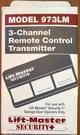Lift-master 973LM Remote Control Transmitter For Use Security + Openers New. Fixed Price $32.00.