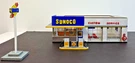 1/64 Scale Sunoco Vintage Gas Station Diorama Garage Display Handmade Usa. Fixed Price $150.00.