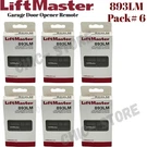 Liftmaster 893LM Button Garage Door Opener Remote Control Usa Stock Pack # 6. Fixed Price $66.00.