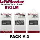 891LM Liftmaster Button Remote Control Garage Opener SECURITY+2.0-PACK #3. Fixed Price $29.99.