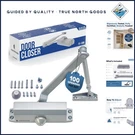 Automatic Hydraulic Closer For Residential And Garage Doors, Silver Finish. Fixed Price $53.30.