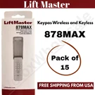 Liftmaster 878MAX Garage Door Keypad Wireless And Keyless Entry System. Fixed Price $253.99.